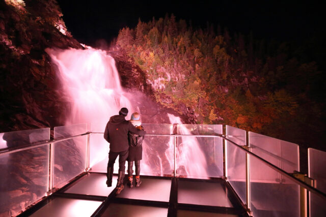 Chute éclairée En Soirée (3)